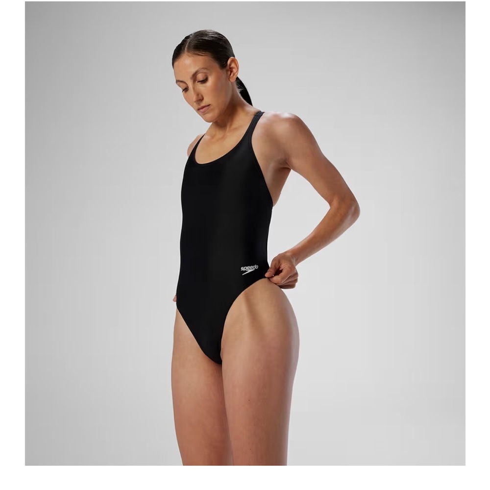 Speedo Women's PROLT SUPRO-A team Black One Piece Swimsuit size 28 NWT